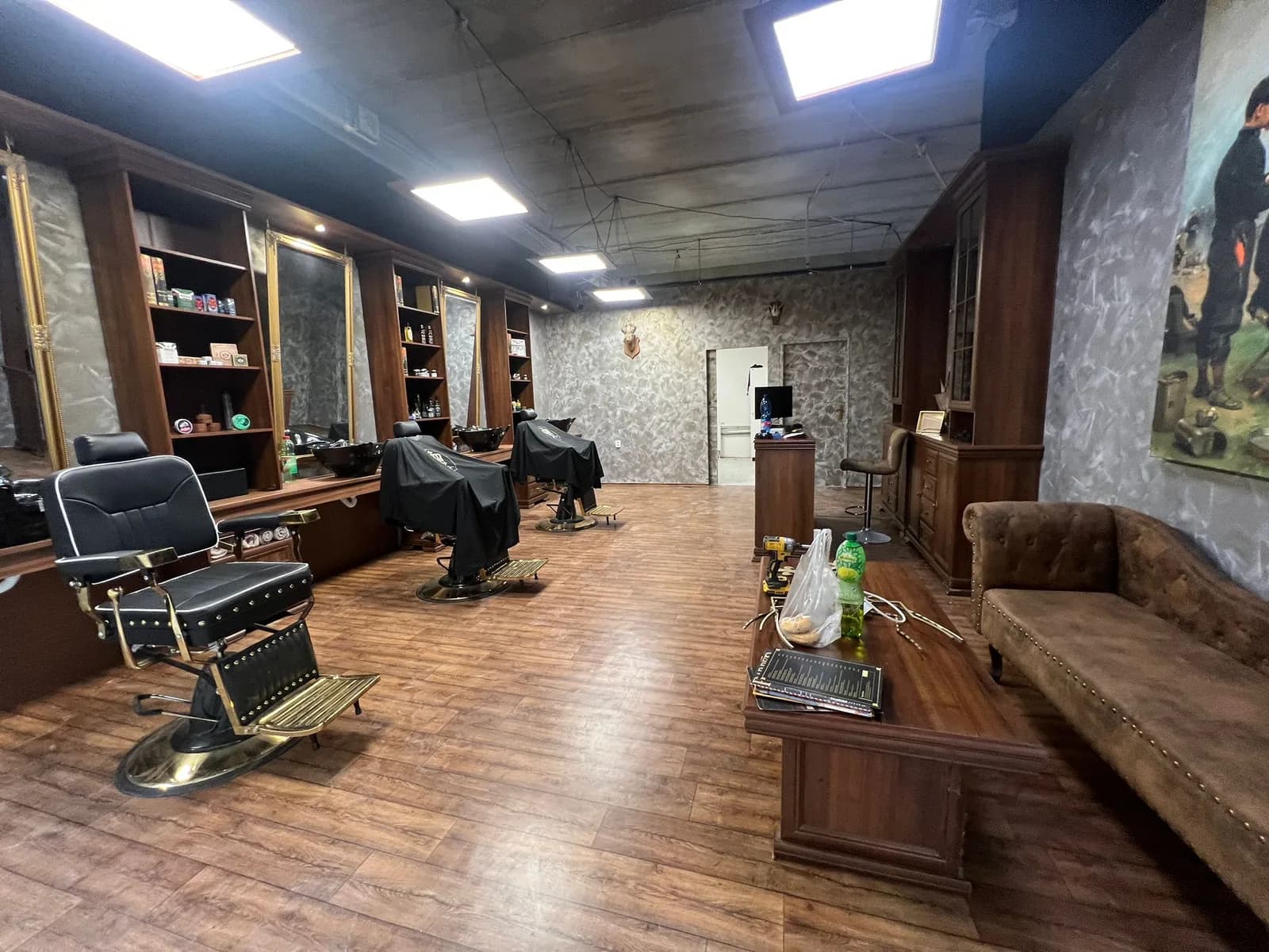 Inside a Royal Barber & Shop barbershop