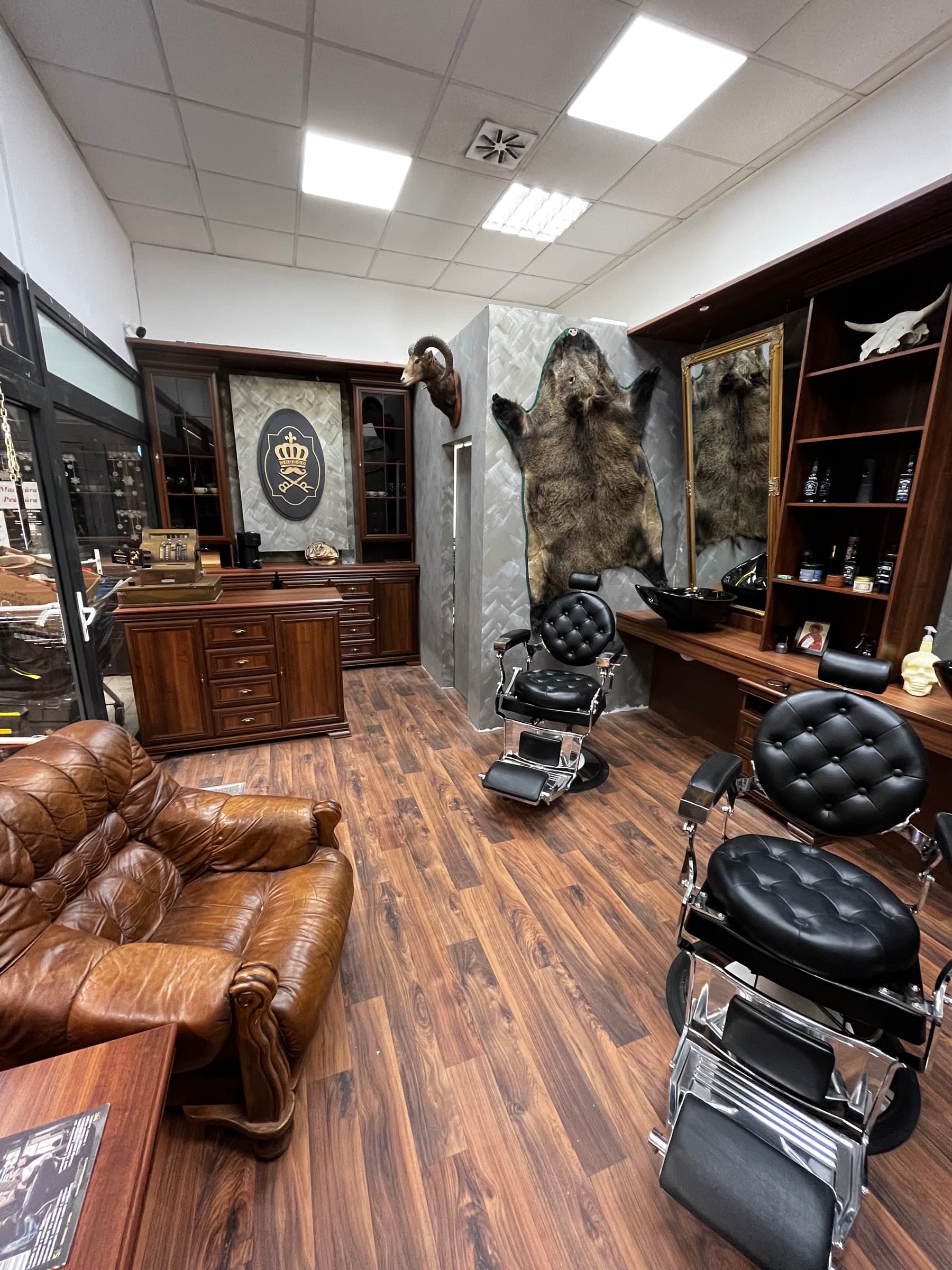 Inside a Royal Barber & Shop barbershop