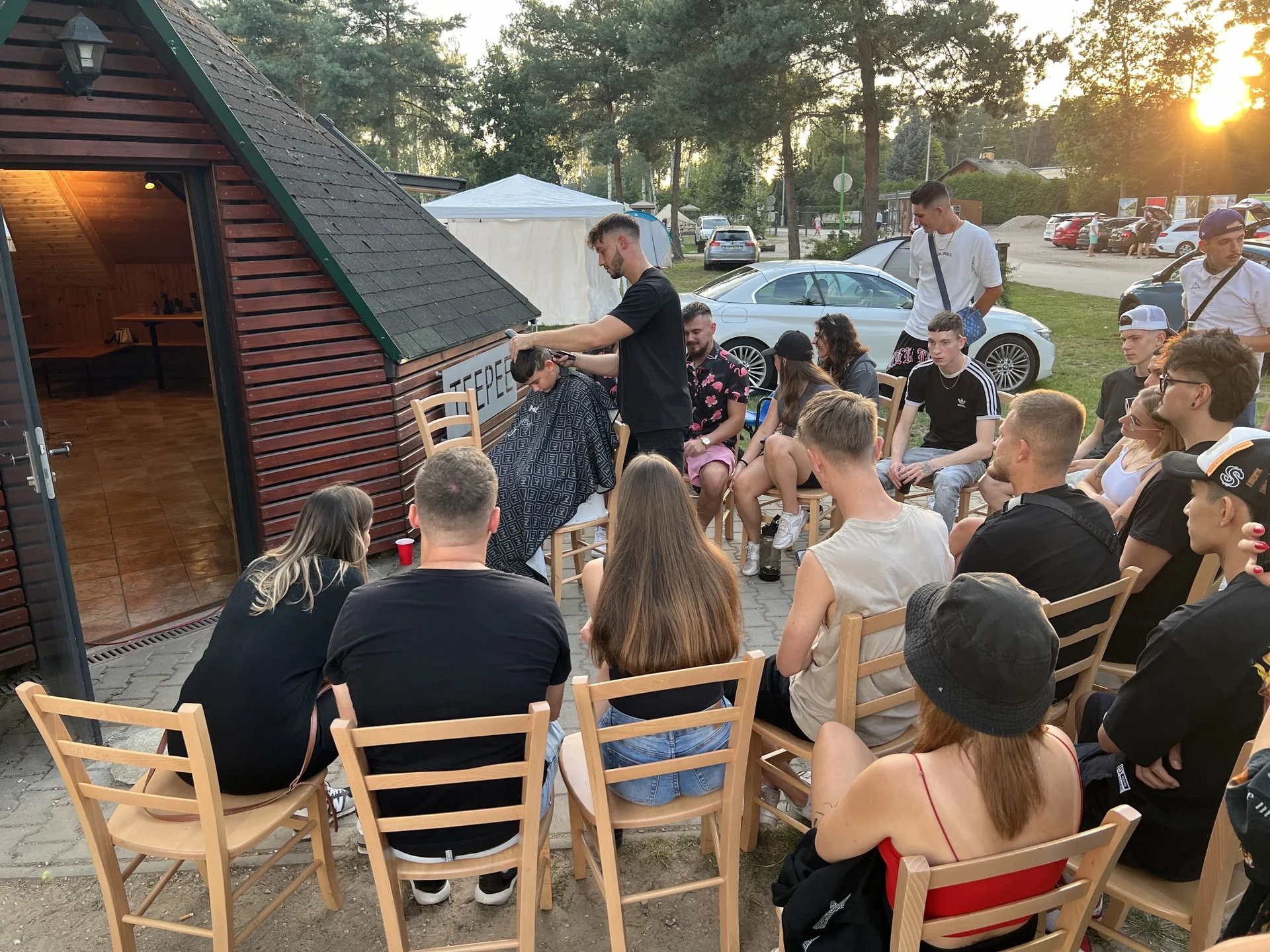 Barberská ukázka pro tým na Royal soustředění